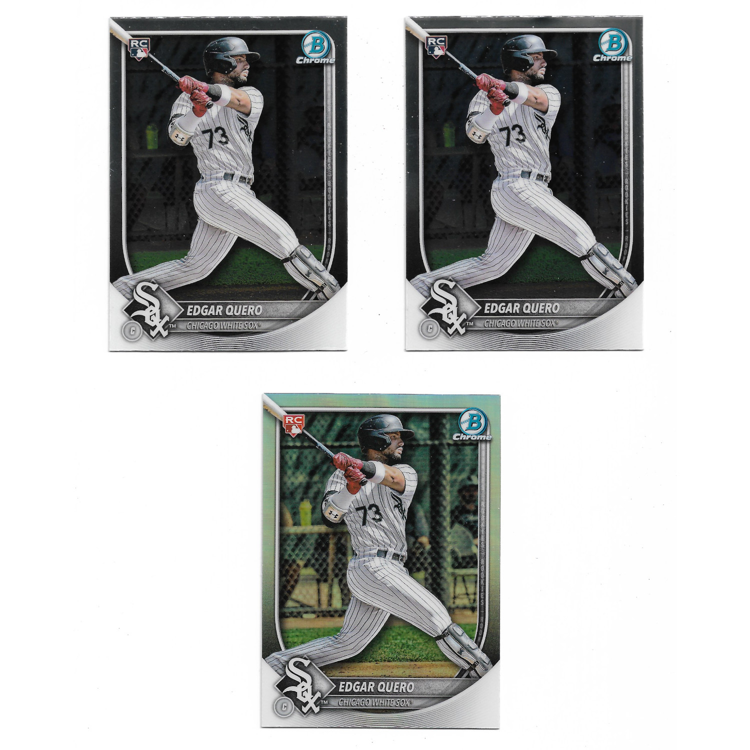 Edgar Quero Chicago White Sox 2025 Bowman Chrome Rookie Cards Lot of 3