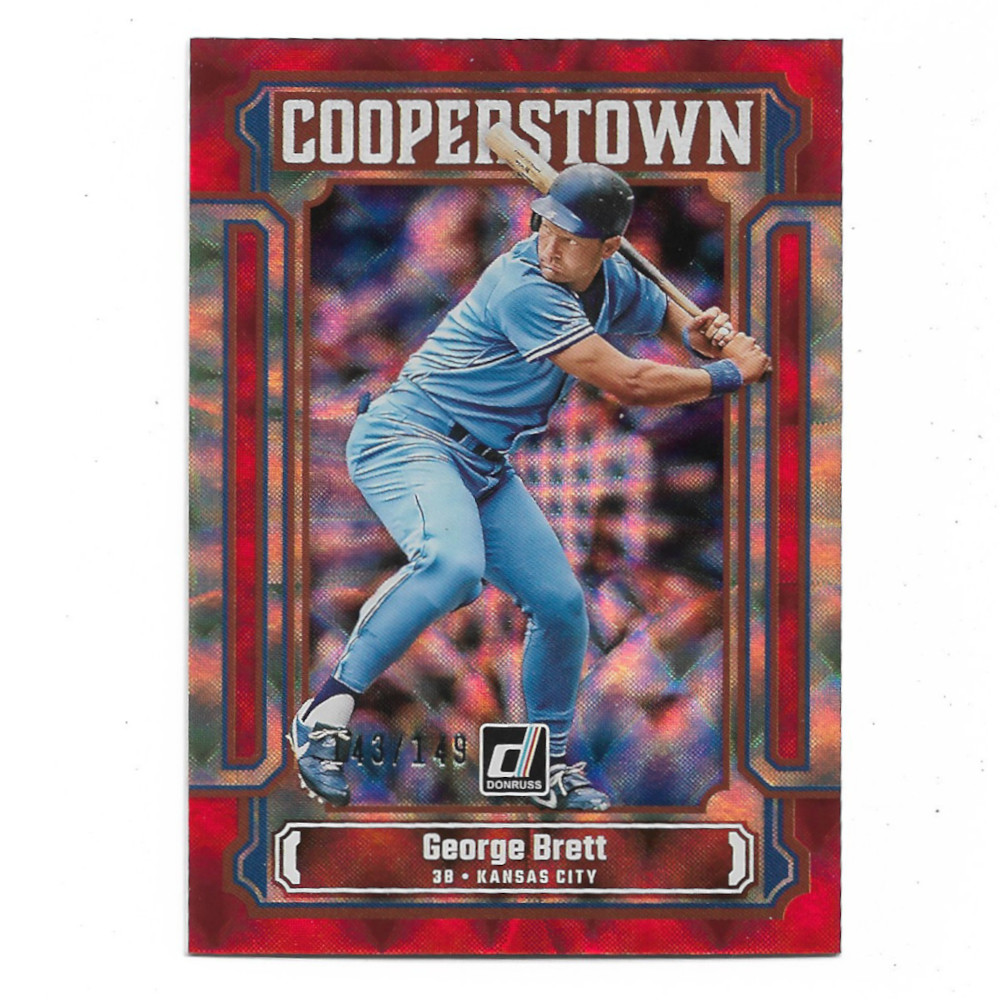 George Brett 2023 Donruss Cooperstown Red # 15 Ltd Ed of 149