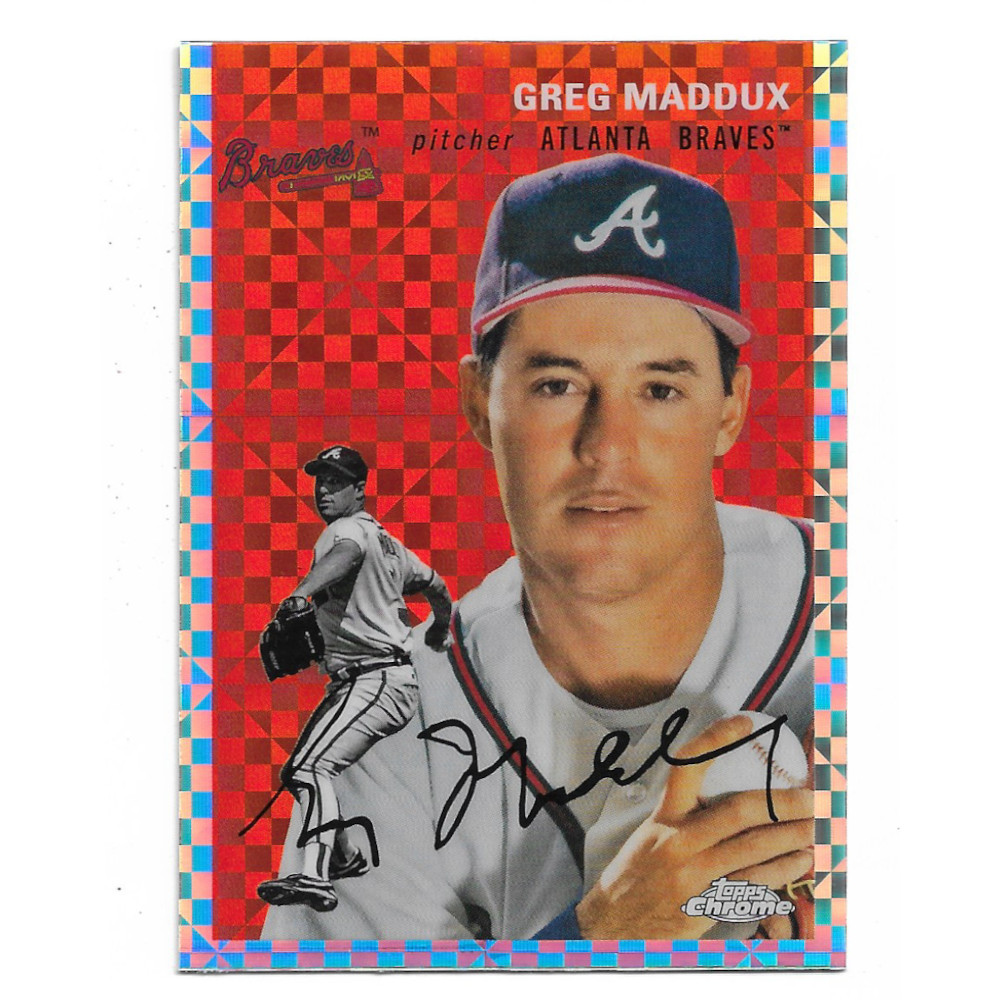Greg Maddux 2023 Topps Chrome Platinum Anniversary Prism Refractor # 43