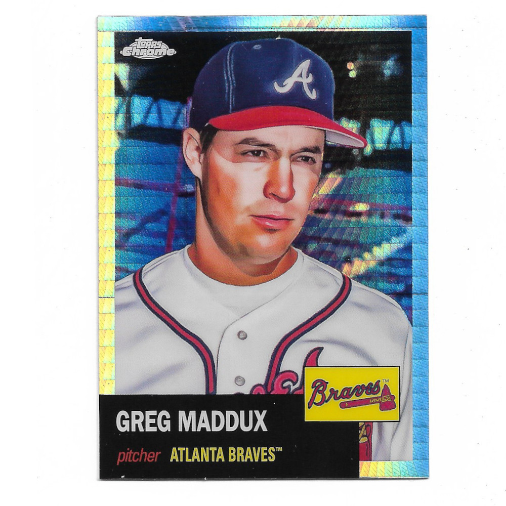 Greg Maddux 2024 Topps Chrome Platinum Anniversary Prism Refractor # 64