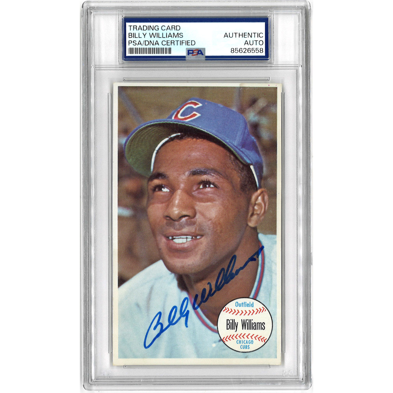 Billy Williams Autographed Card 1964 Topps Giant # 52 (PSA)