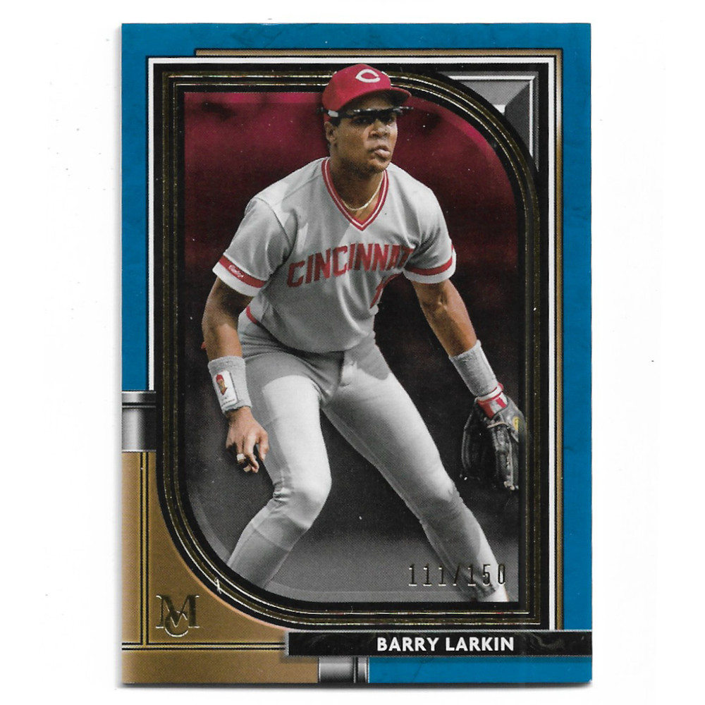 Barry Larkin 2021 Topps Museum Blue # 6 Ltd Ed of 150