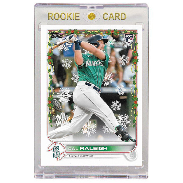 Cal Raleigh Seattle Mariners 2022 Topps Holiday # HW175 Rookie Card