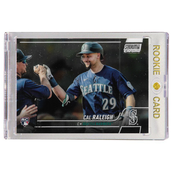 Cal Raleigh Seattle Mariners 2022 Stadium Club Chrome # 255 Rookie Card