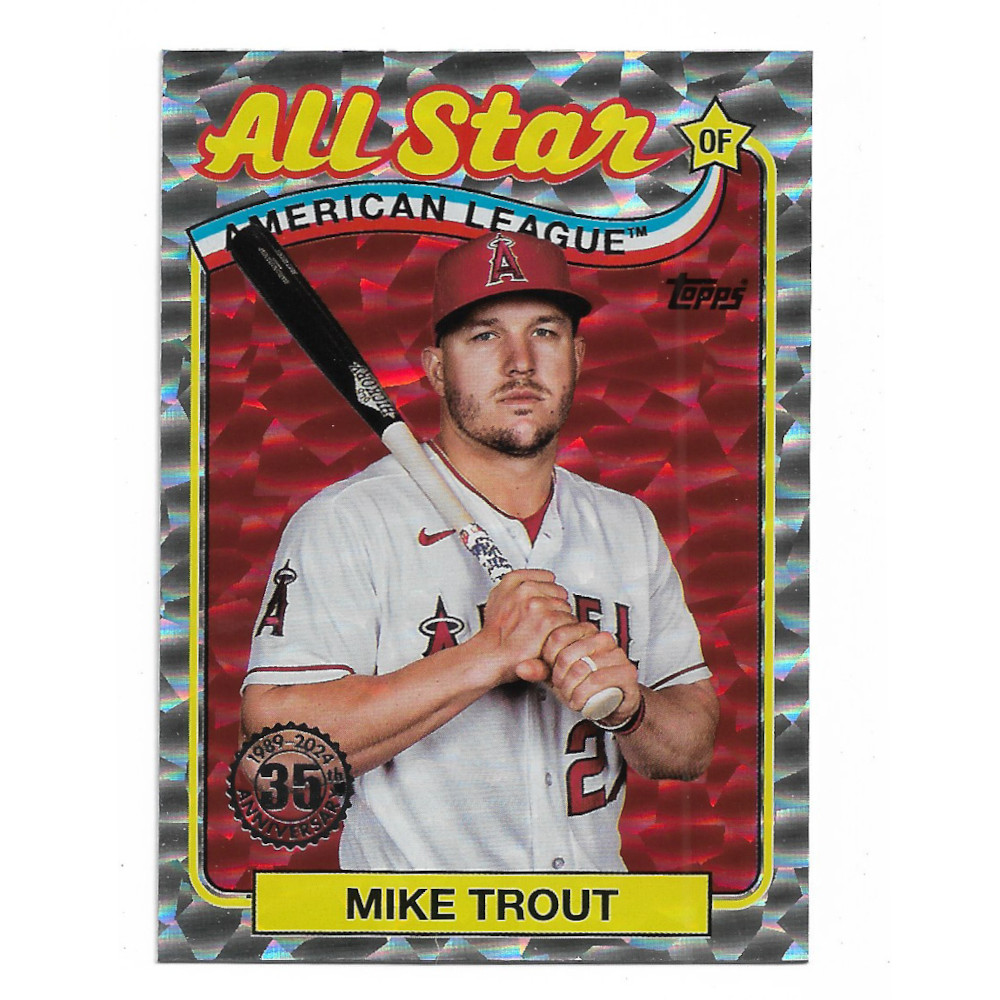Mike Trout 2024 Topps '89 All-Star Silver Foilboard # 89ASB-50