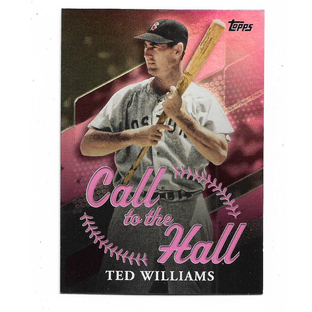 Ted Williams 2025 Topps Call to the Hall Pink Foil # 7