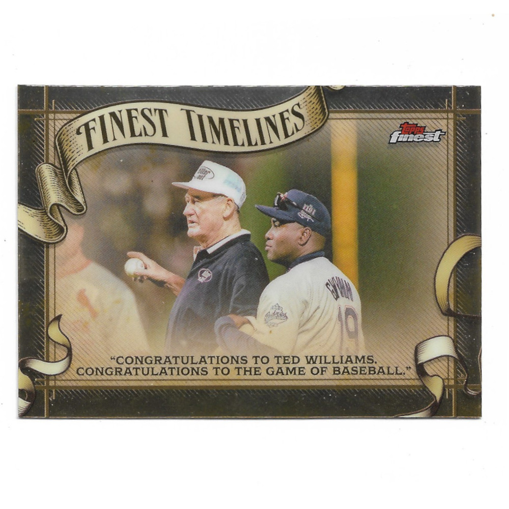 Ted Williams and Tony Gwynn 2025 Topps Finest Finest Timelines # 19