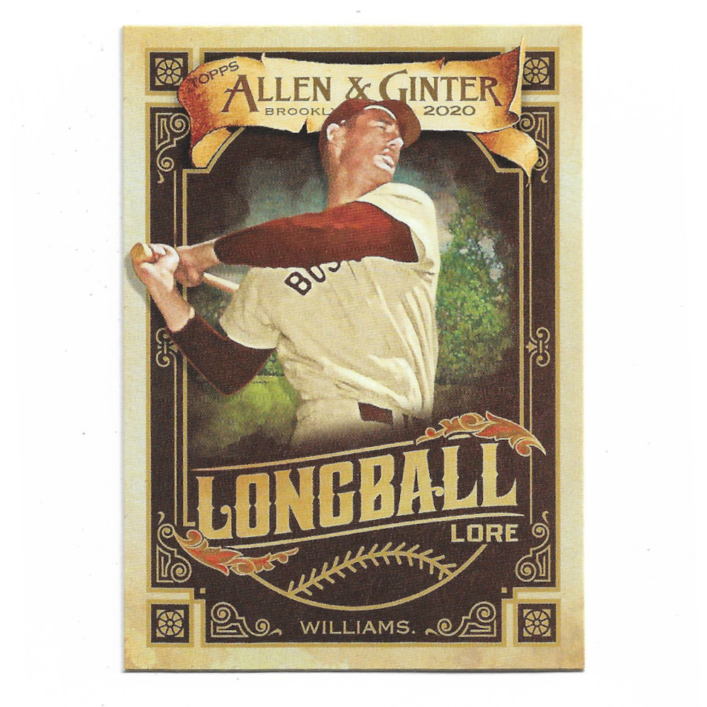 Ted Williams 2020 Topps Allen & Ginter Longball Lore # 47