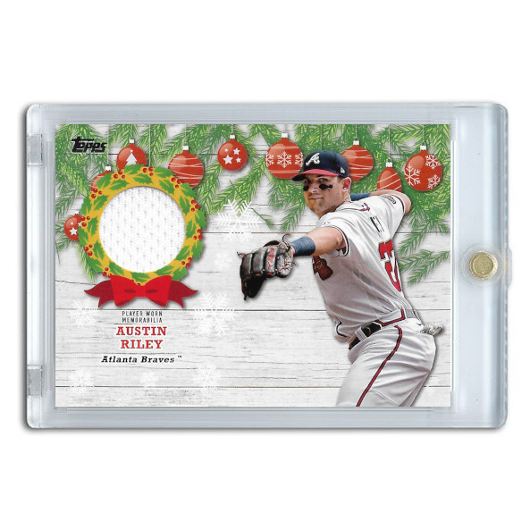 Austin Riley 2022 Topps Holiday Mega Relic Card # WRC-AR