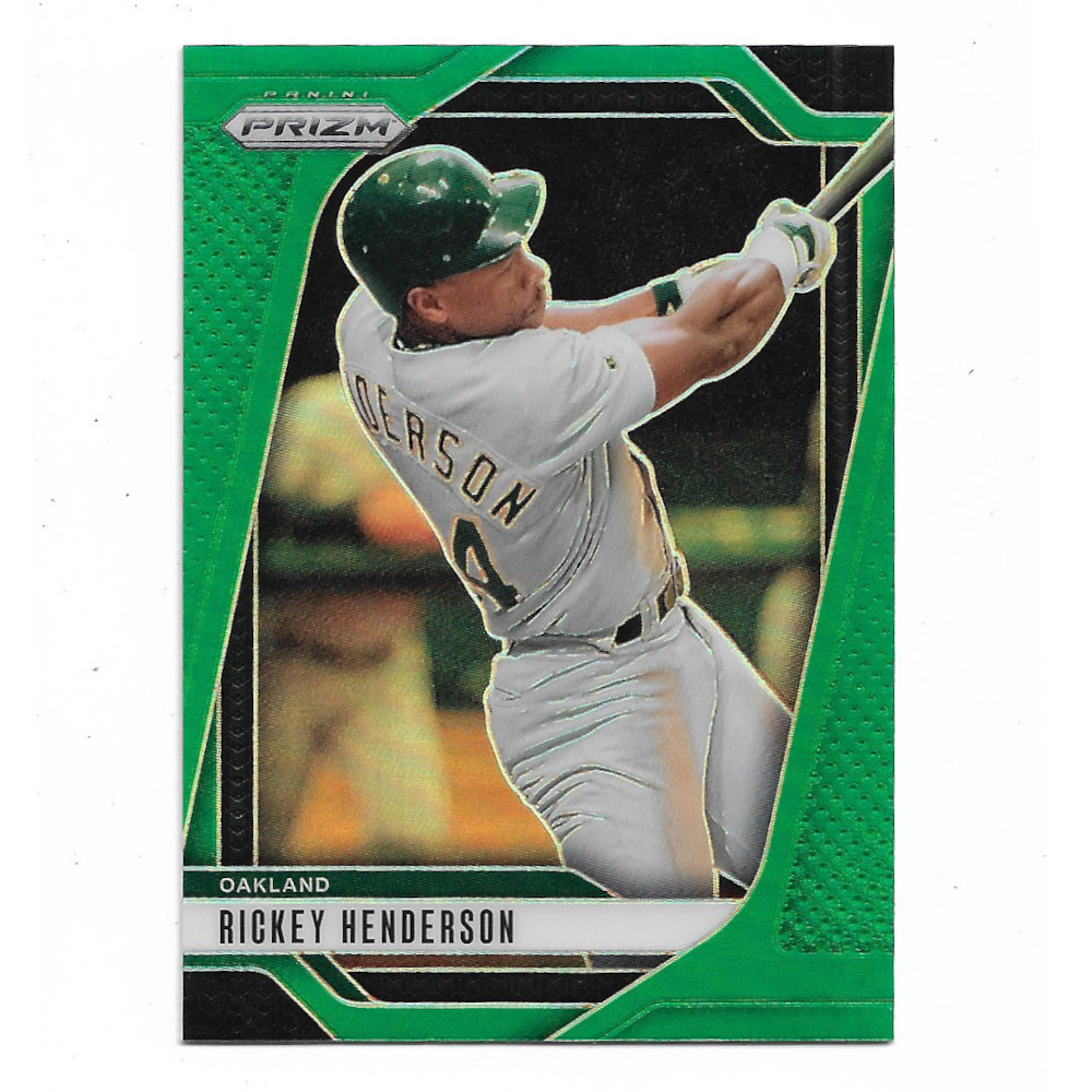 Rickey Henderson 2025 Panini Prizm Green Holo # 230