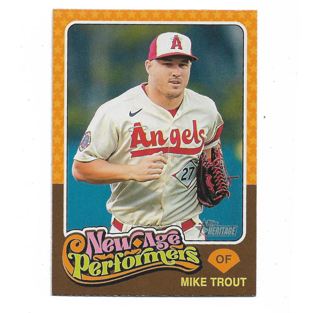 Mike Trout 2024 Topps Heritage New Age Performer # 3
