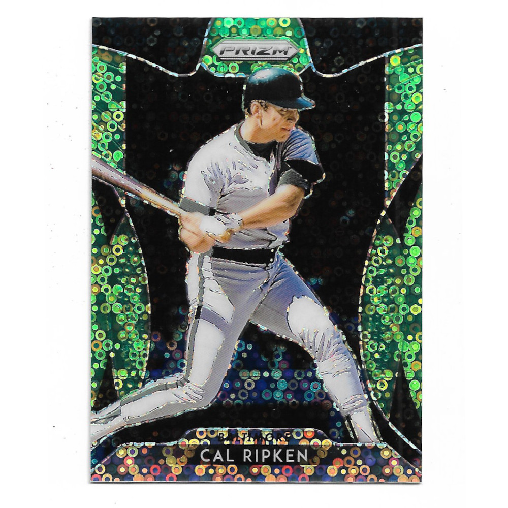 Cal Ripken Jr. 2019 Panini Prizm Lime Green Donut Circles # 254 Ltd Ed of 199