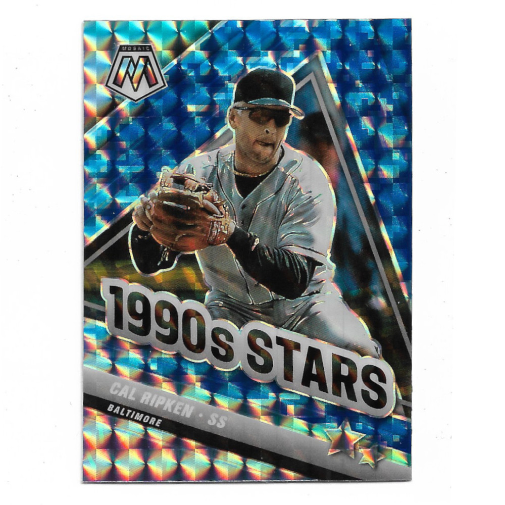 Cal Ripken Jr. 2022 Panini Mosaic Blue Holo # 295