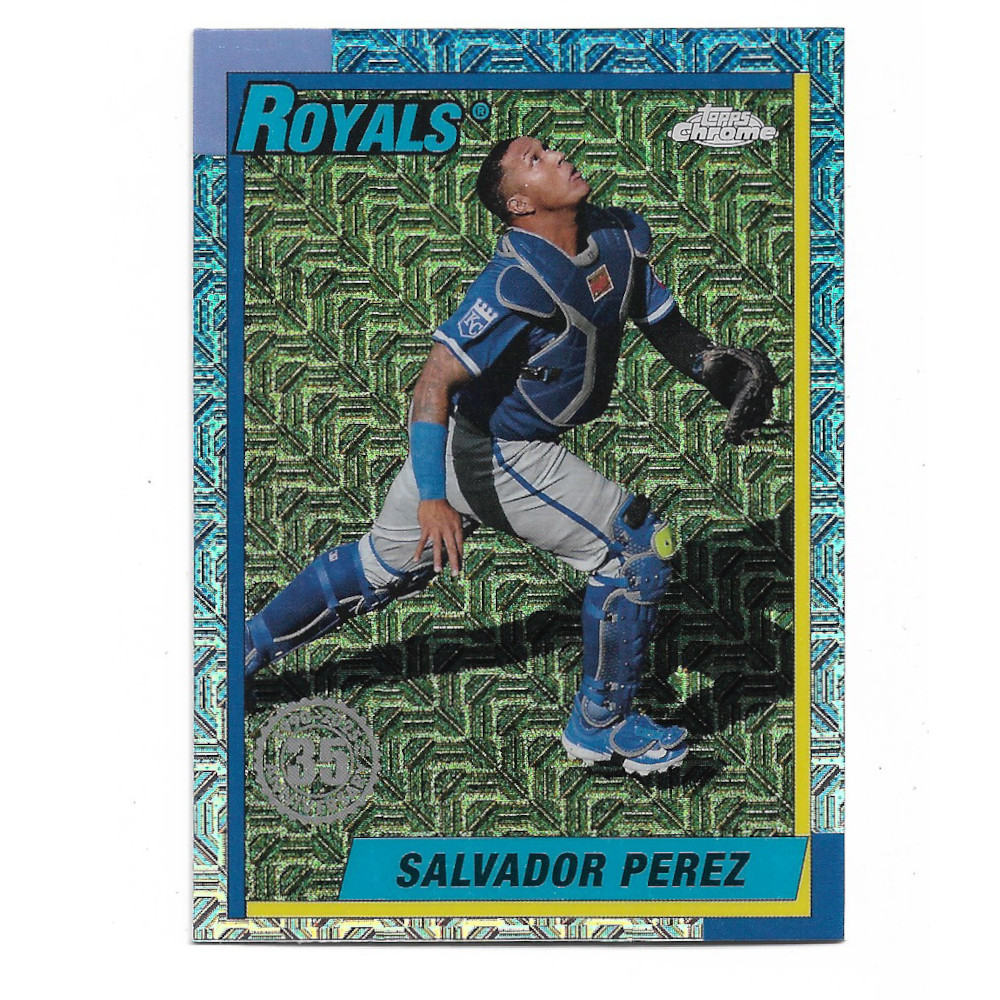 Salvador Perez 2025 Topps Series Two 35th 1990 Silver Pack Chrome # T90C-121