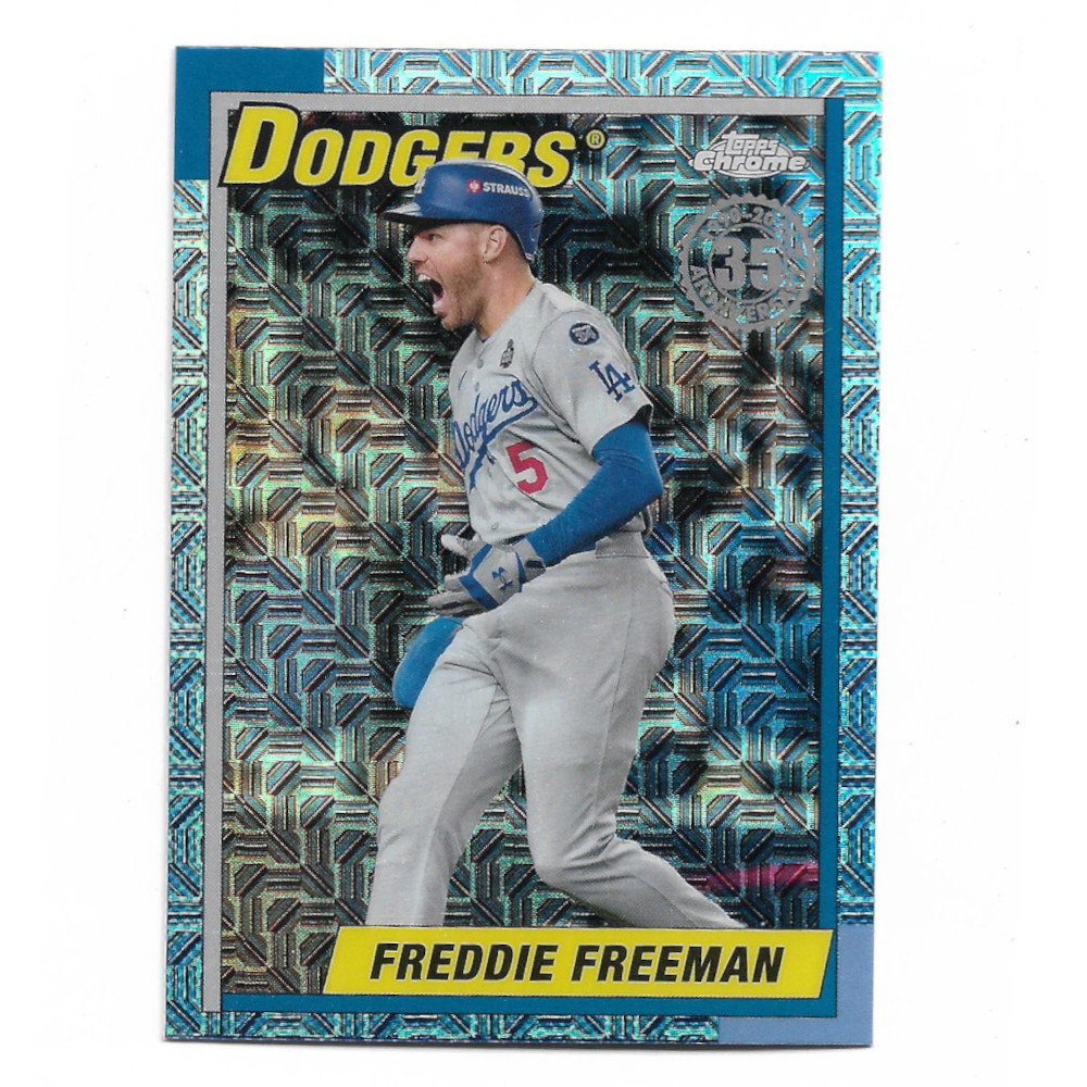 Freddie Freeman 2025 Topps Series Two 35th 1990 Silver Pack Chrome # T90C-123