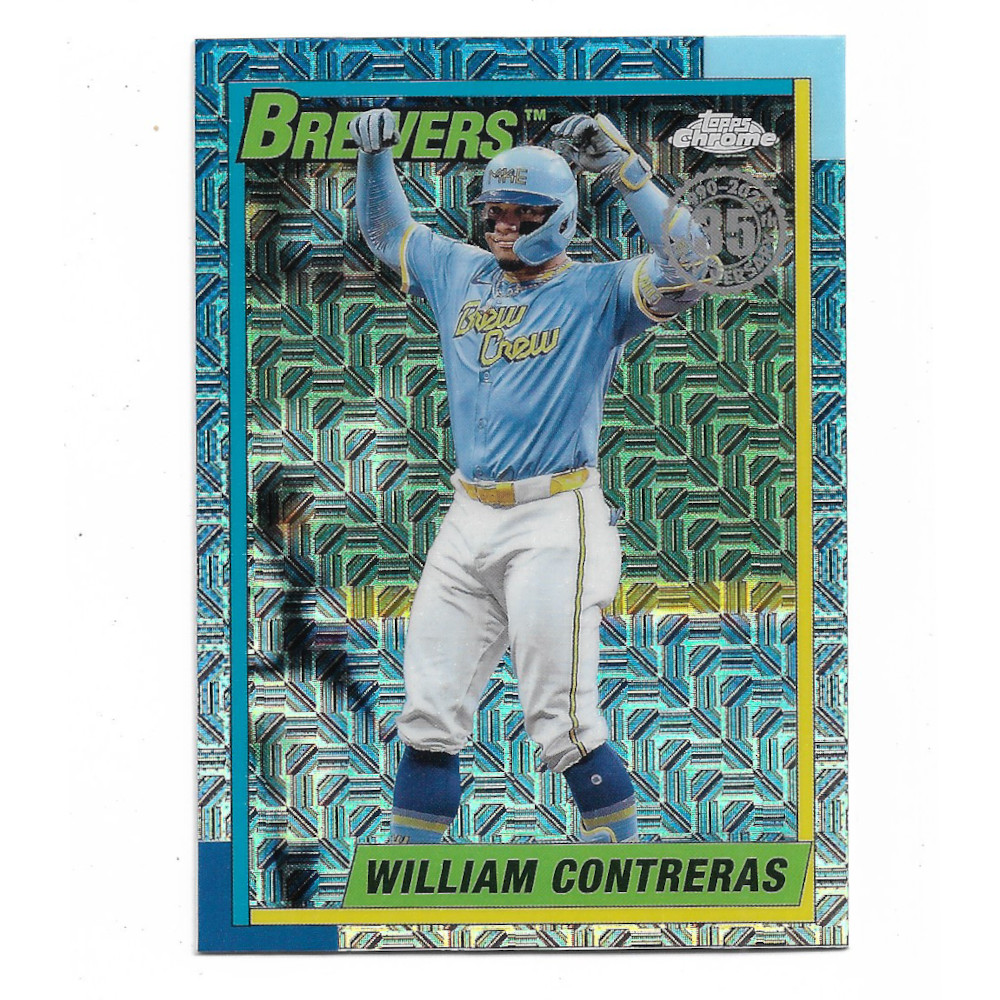 William Contreras 2025 Topps Series Two 35th 1990 Silver Pack Chrome # T90C-125
