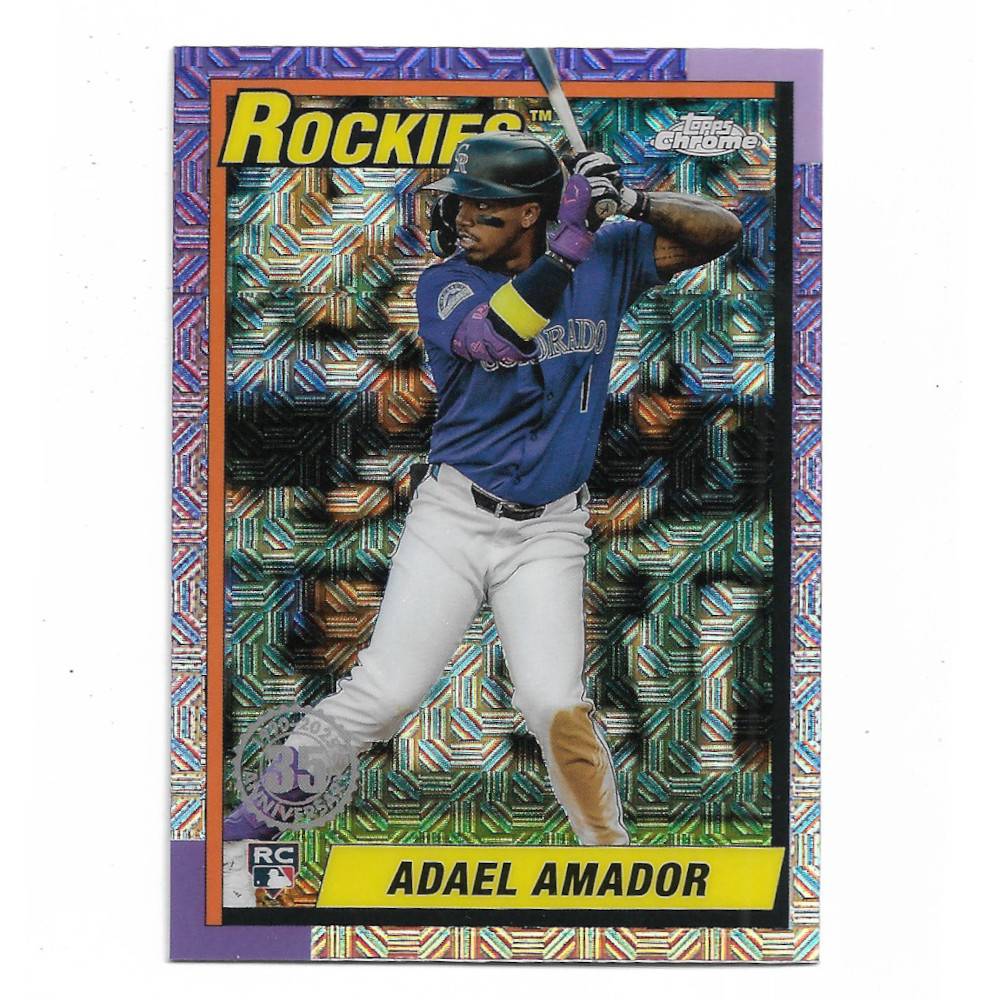 Adael Amador 2025 Topps Series 2 35th 1990 Silver Pack Chrome # T90C-24 Rookie Card