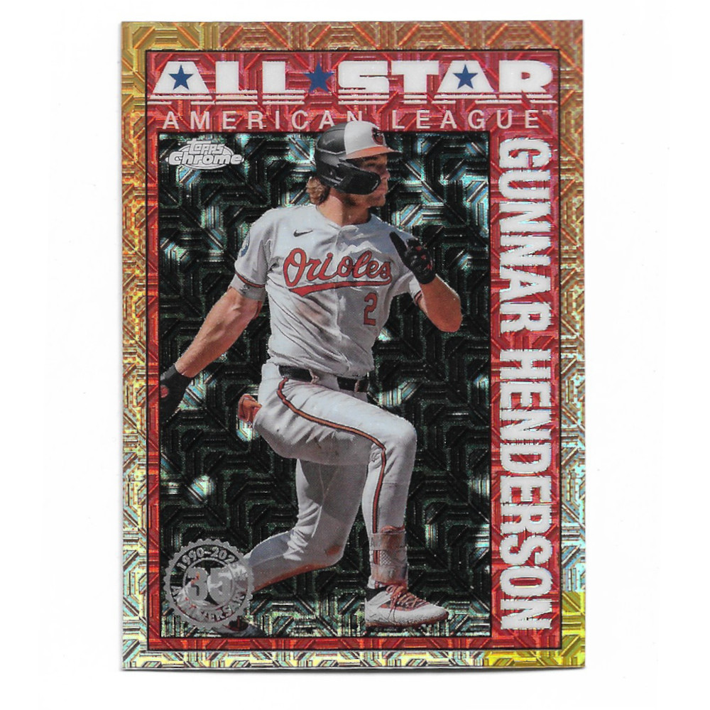 Gunnar Henderson 2025 Topps Chrome 35th Anniversary Mojo All-Star # 90ASC-40