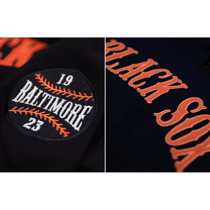 Baltimore Black Sox Negro League Heritage Black Hooded Sweatshirt