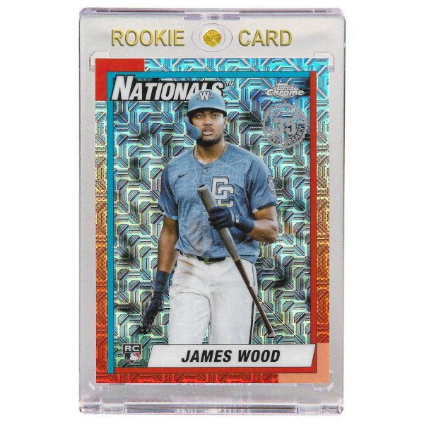 James Wood Washington Nationals 2025 Topps Chrome Update 35th Anniversary # U90C-30 Rookie Card