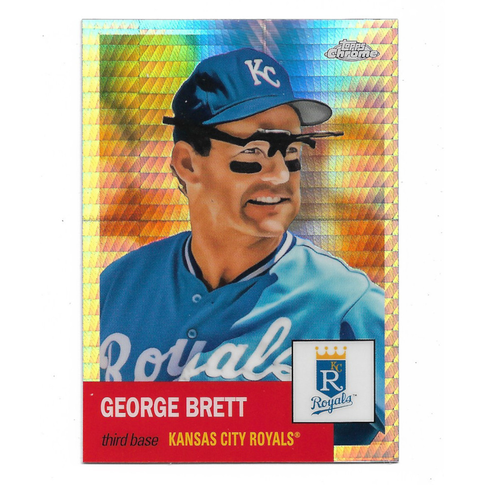 George Brett 2022 Topps Chrome Platinum Anniversary Prism Refractor # 5