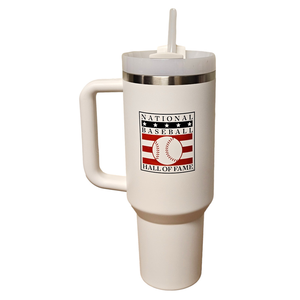 Baseball Hall of Fame Stanley Frost White 40 Ounce Quencher Bottle