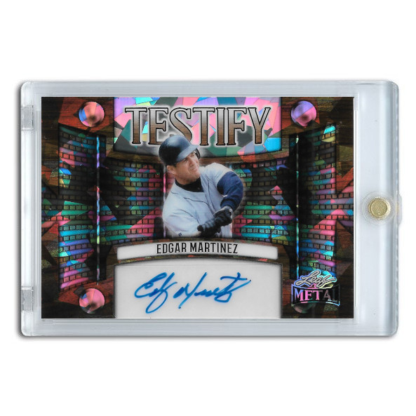 Edgar Martinez Autographed Card 2025 Leaf Metal Testify # TS-EM1 Ltd Ed of 10