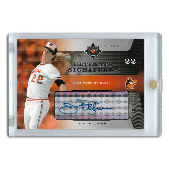 Jim Palmer Autographed Card 2005 Upper Deck Ultimate Collection Baseball Stars # JP Ltd Ed of 99