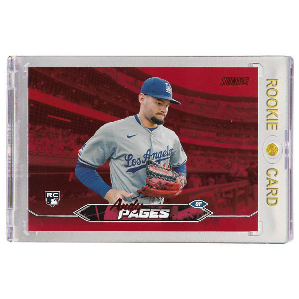 Andy Pages Los Angeles Dodgers 2024 Stadium Club Red Foil # 59 Rookie Card