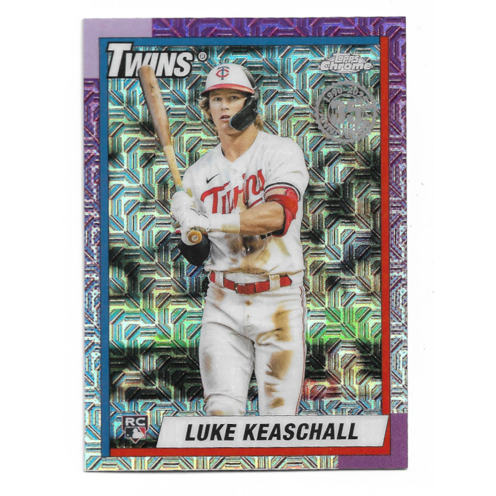 Luke Keaschall 2025 Topps Update Series 35th 1990 Silver Pack Chrome # U90C-86 Rookie Card