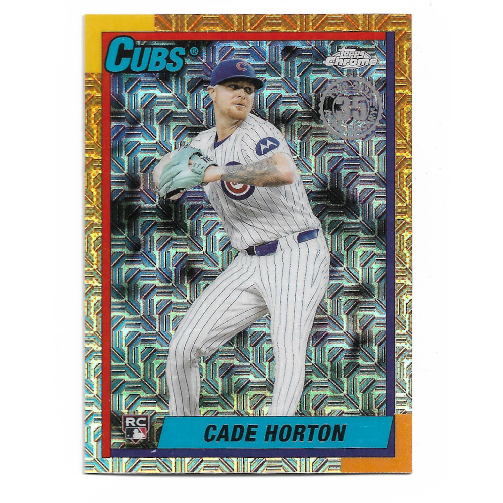 Cade Horton 2025 Topps Update Series 35th 1990 Silver Pack Chrome # U90C-72 Rookie Card