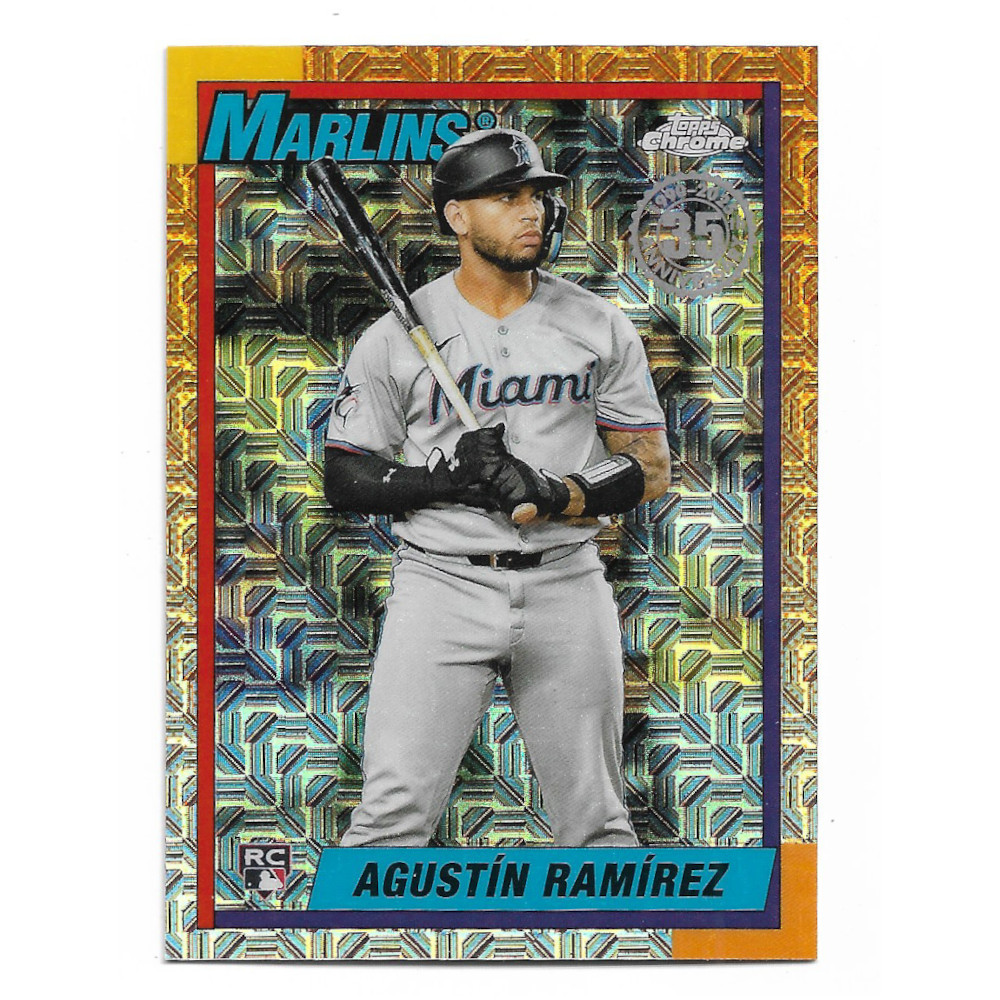 Agustin Ramirez 2025 Topps Update Series 35th 1990 Silver Pack Chrome # U90C-59 Rookie Card