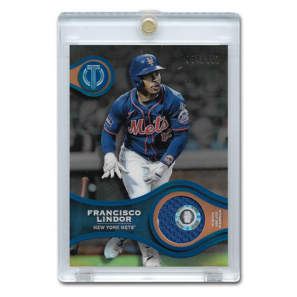 Francisco Lindor 2025 Topps Tribute Stamp of Approval Relic # SOA