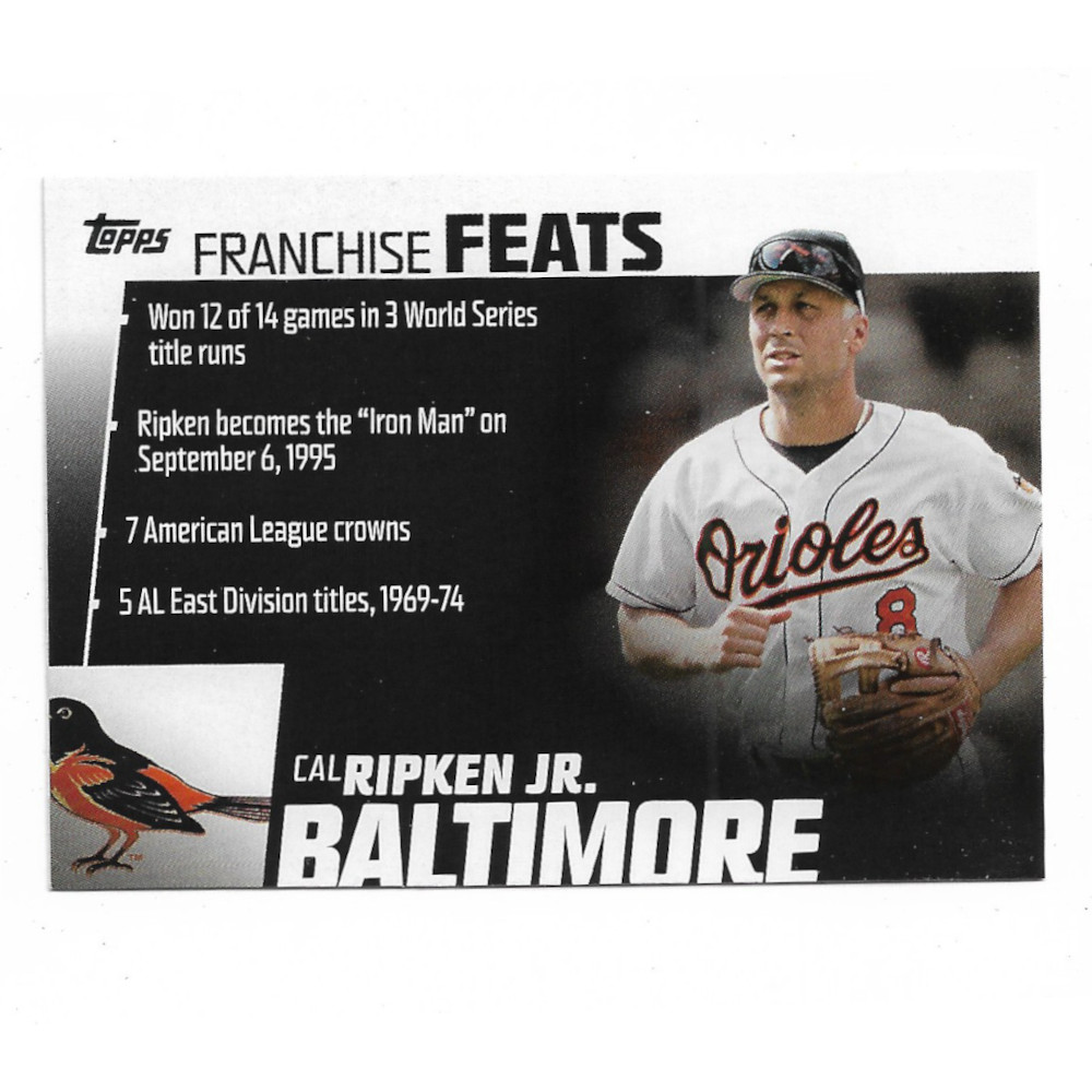 Cal Ripken Jr. 2019 Topps Franchise Feats # 4