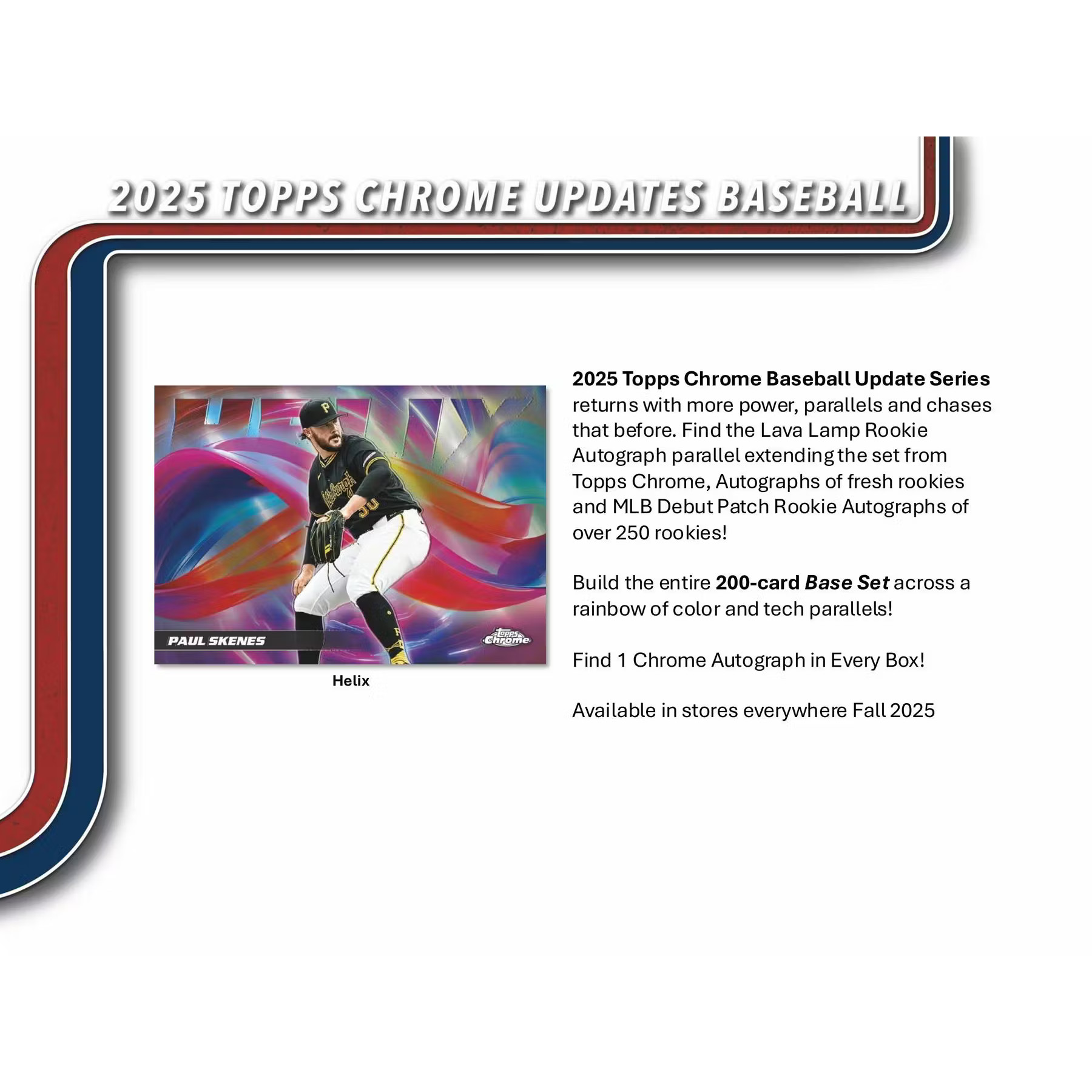 2025 Topps Chrome Update Baseball Sealed 20 Pack Hobby Box
