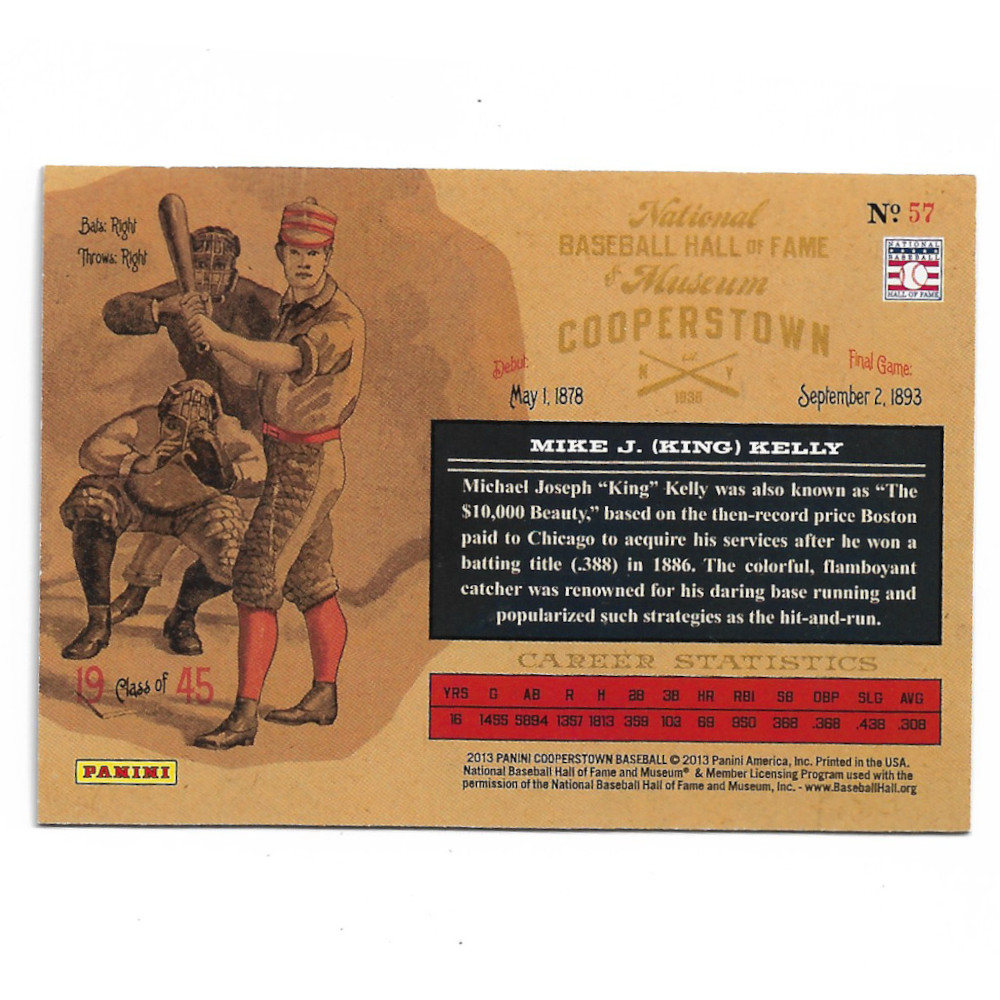 King Kelly 2013 Panini Cooperstown Lumberjacks # 57