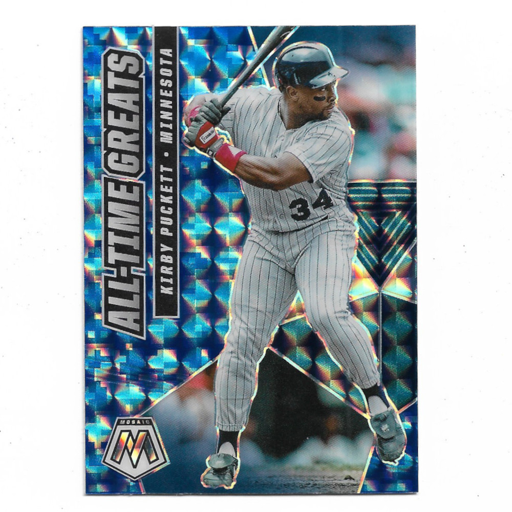 Kirby Puckett 2021 Panini Mosaic All-Time Greats Blue Holo # 8