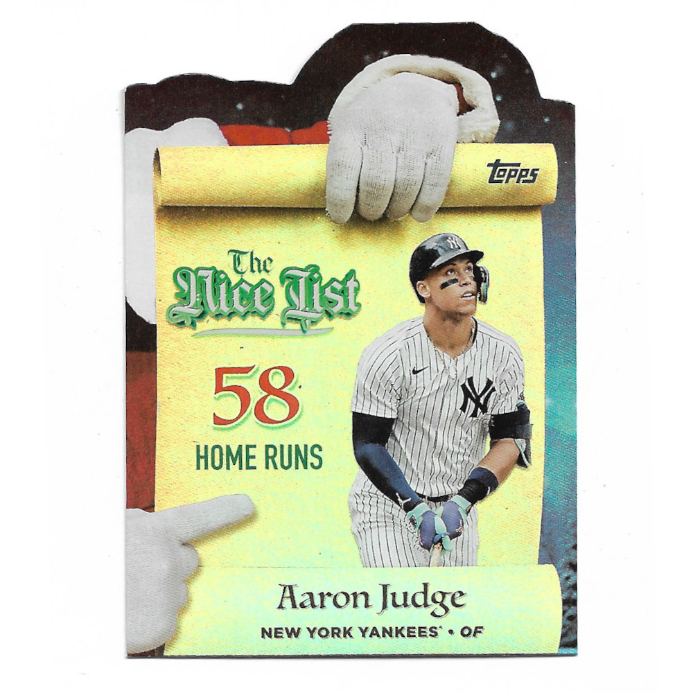 Aaron Judge 2025 Topps Holiday Nice List # 3