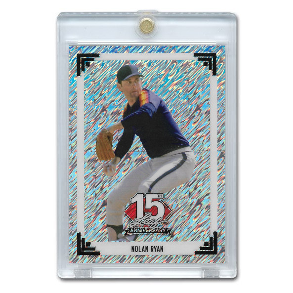 Nolan Ryan 2025 Leaf 15th 1991 Annivesary Silver # 51 Ltd Ed of 15