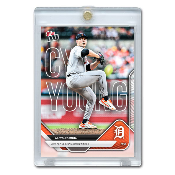 Tarik Skubal AL Cy Young Winner 2025 Topps Now Card # OS-5