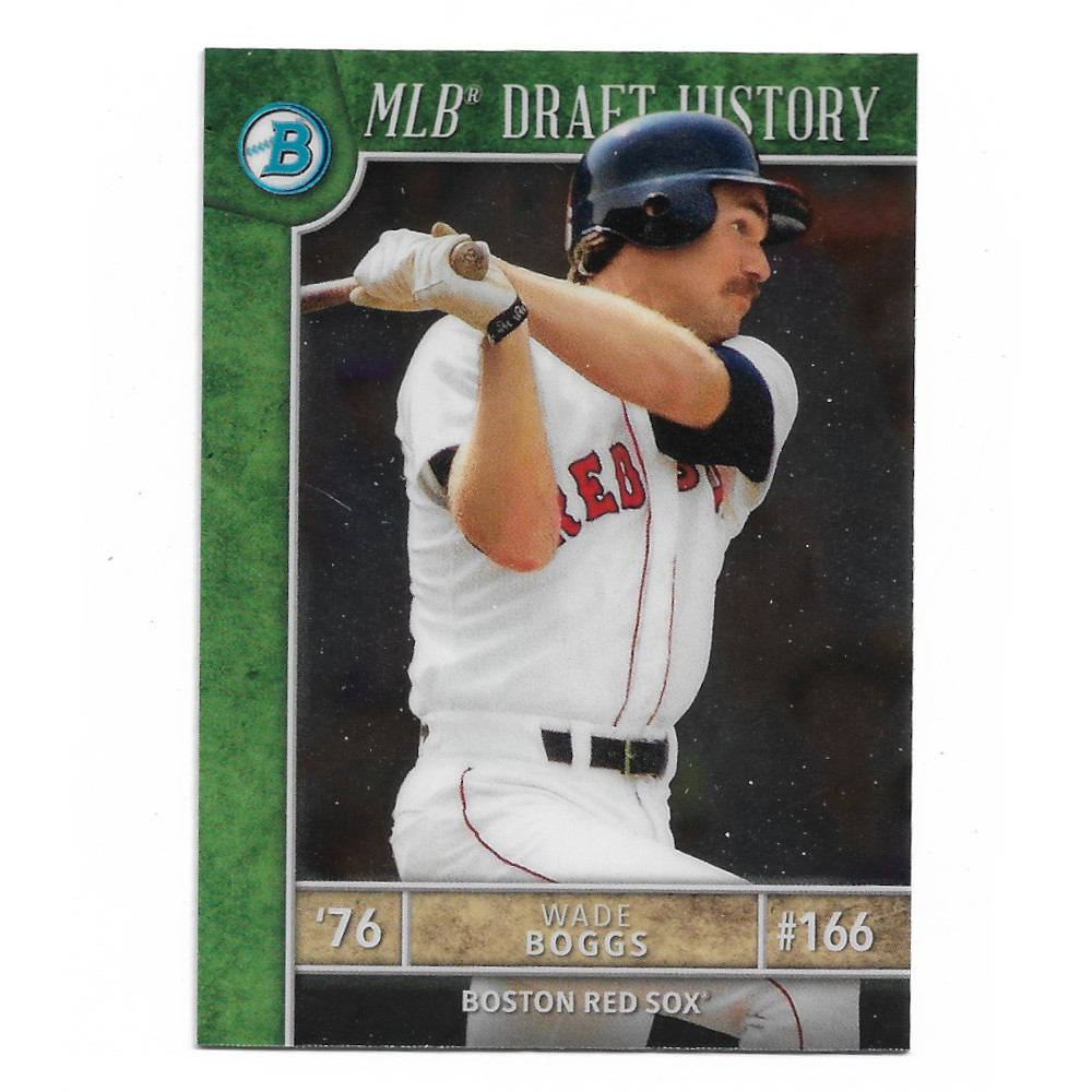 Wade Boggs 2017 Bowman Chrome Draft History # WB