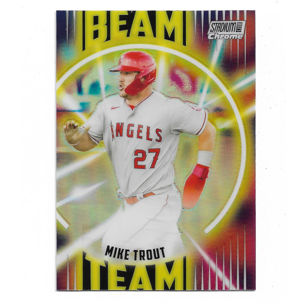 Mike Trout 2022 Stadium Club Chrome Beam Team # 5