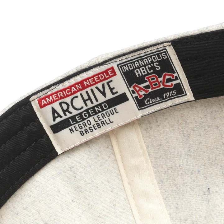 Men’s Indianapolis ABCs Negro League Archive Legends White Adjustable Cap