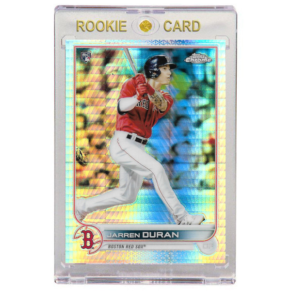 Jarren Duran Boston Red Sox 2022 Topps Chrome Prism Refractor # 113 Rookie Card