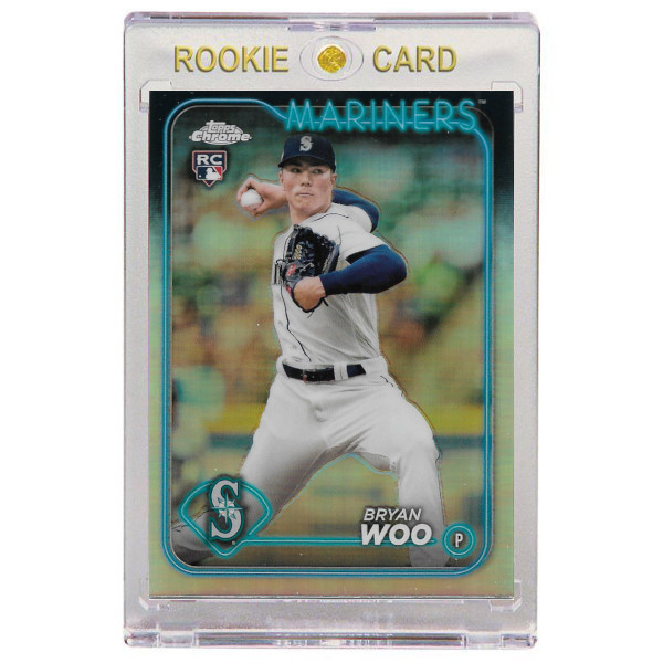 Bryan Woo Seattle Mariners 2024 Topps Chrome Refractor # 172 Rookie Card