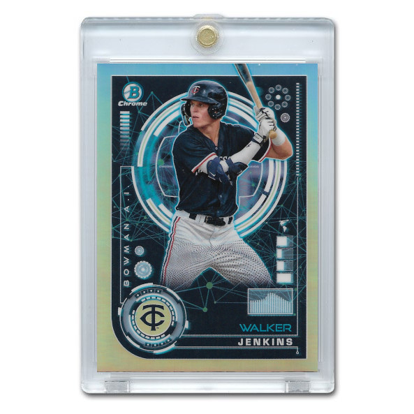 Walker Jenkins 2024 Bowman Chrome Prospects Power-Up # 1 Pre-Rookie Card