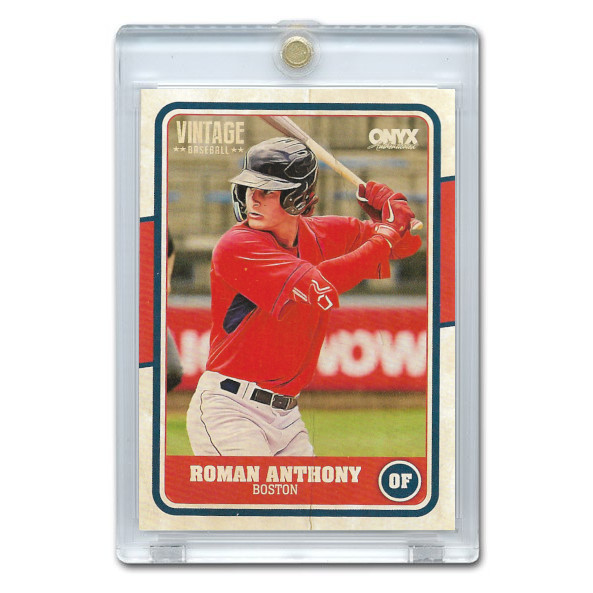 Roman Anthony 2025 Onyx Vintage # ROAN Pre-Rookie Card