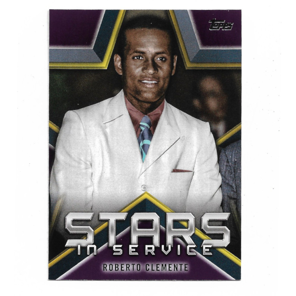 Roberto Clemente 2021 Topps Stars in Service # 14