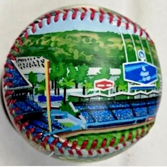 Dodger Stadium Unforgettaballs Limited Commemorative Baseball with Lucite Gift Box