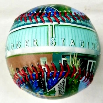 Dodger Stadium Unforgettaballs Limited Commemorative Baseball with Lucite Gift Box